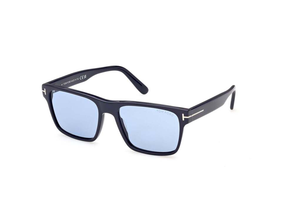 NWT Tom Ford FT1205-90V-55 Blue Square 55mm Sunglasses